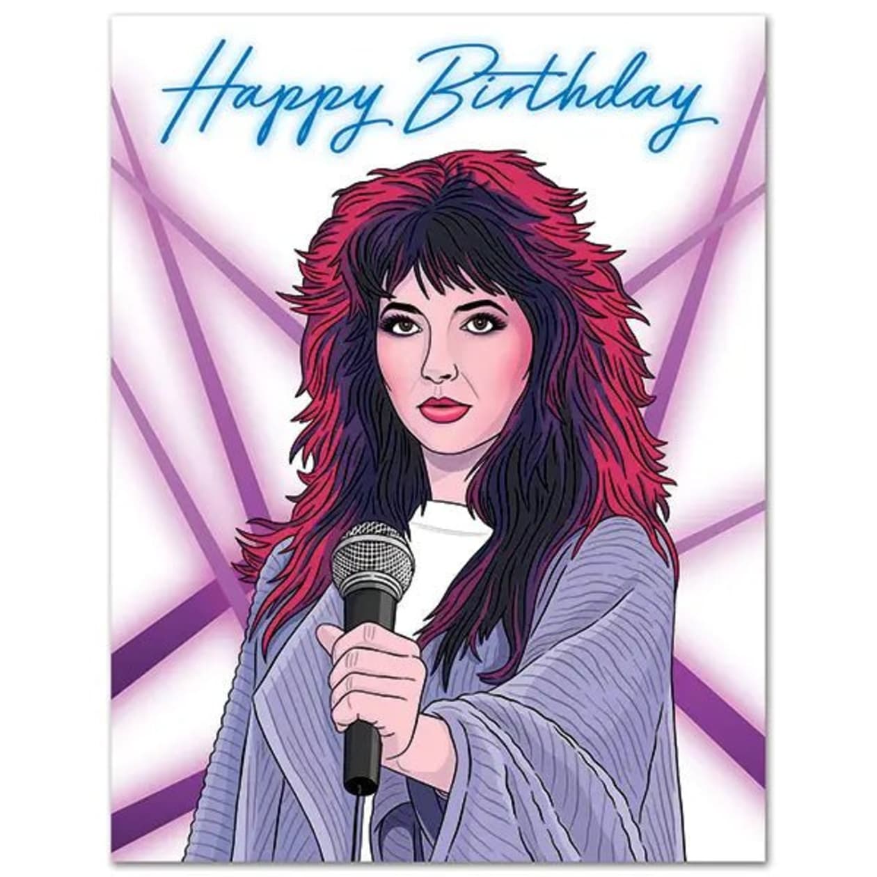 Happy Birthday Greeting Card | Kate Bush 5.5" x 4.25" Folded Card