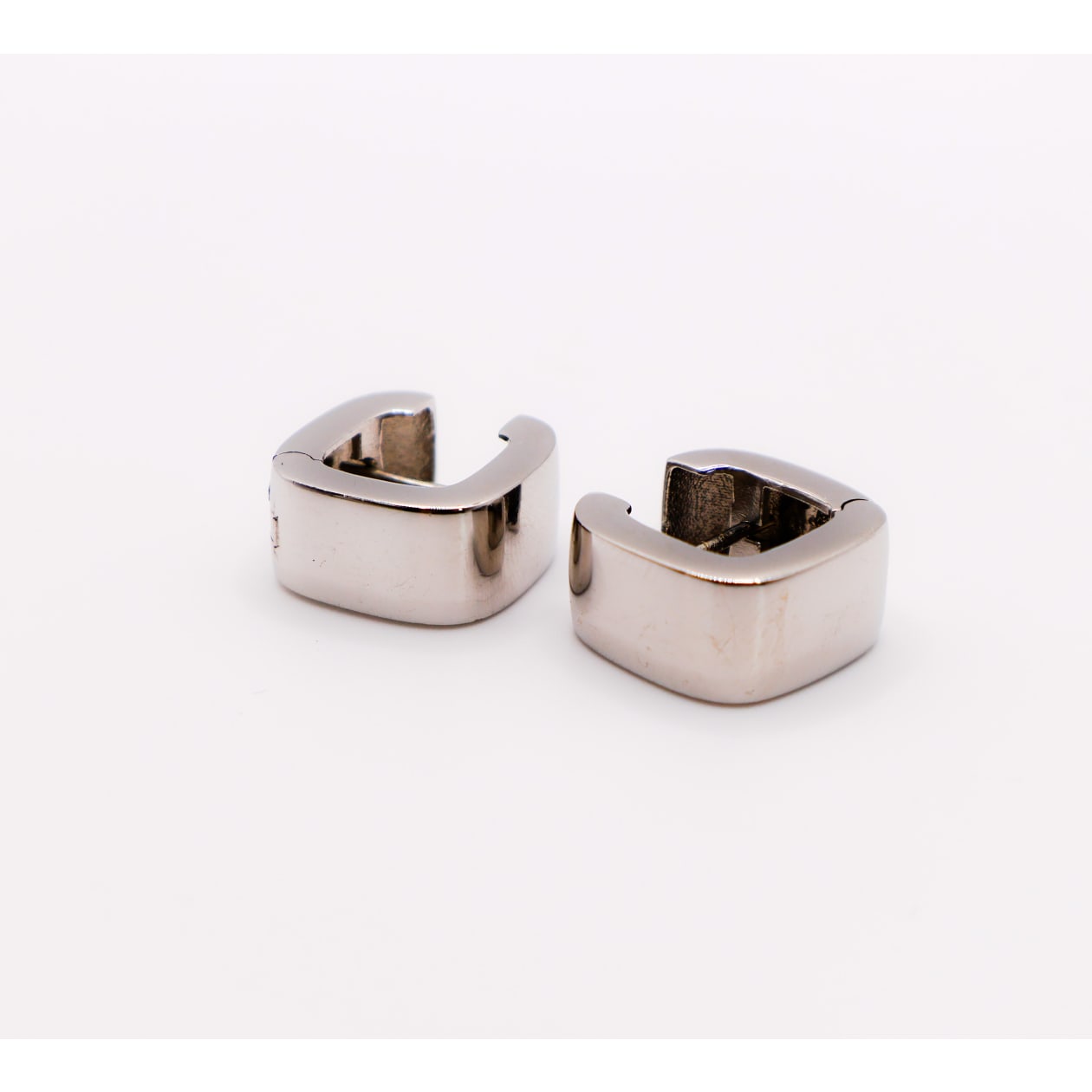 Italian Sterling Silver Square Hoop Earrings