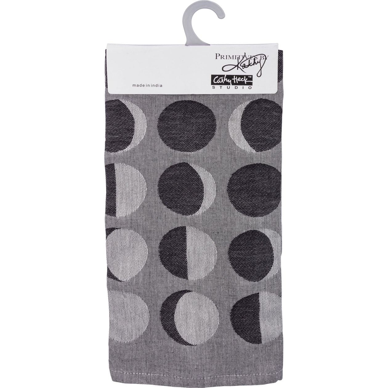 Love You To The Full Moon And Back Kitchen Towel | Black Cat Moon Phases | 20" x 28"