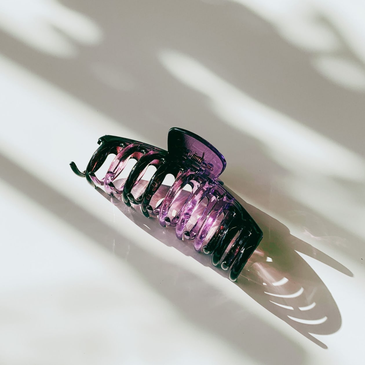 Velvet Claws Hair Clip | The Lobster in Translucent Ambient Purple | Claw Clip in Velvet Travel Bag