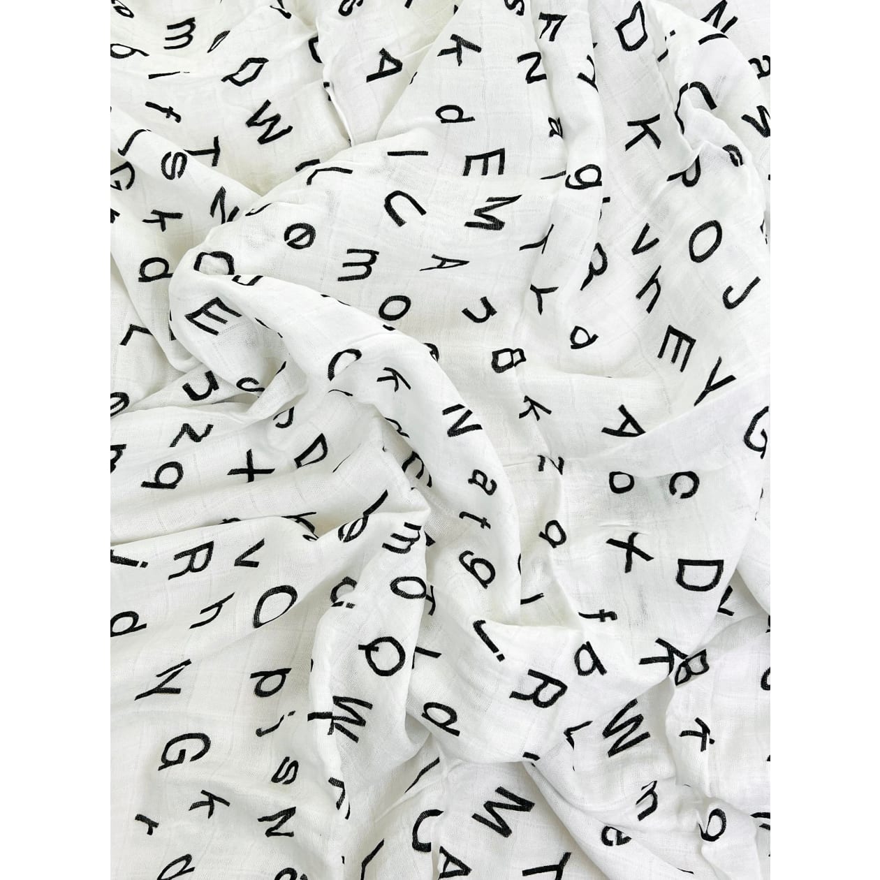 Organic Cotton & Bamboo Swaddle Alphabet