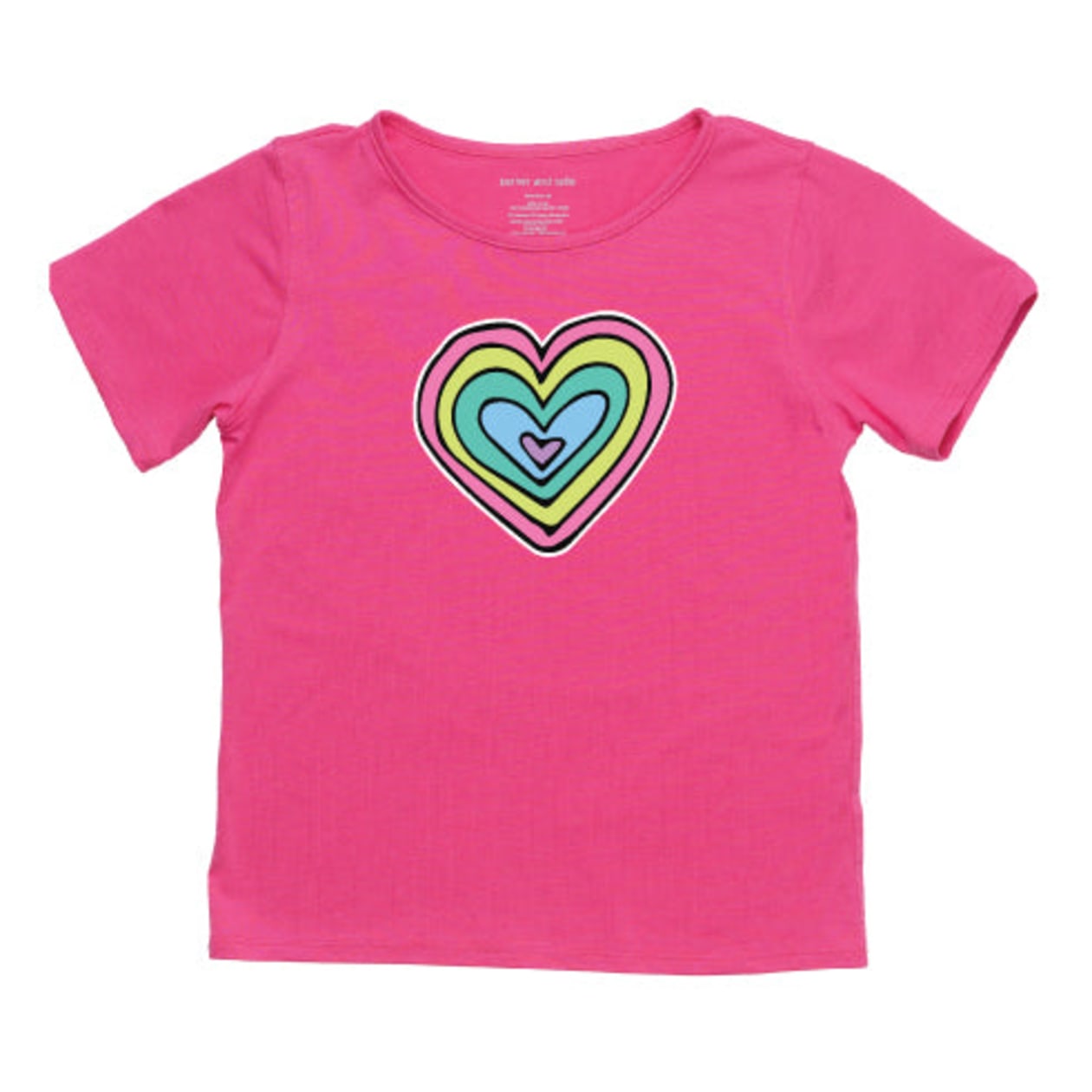 The Everyday Sensory Friendly Tee: Layered Heart - Size: 2T