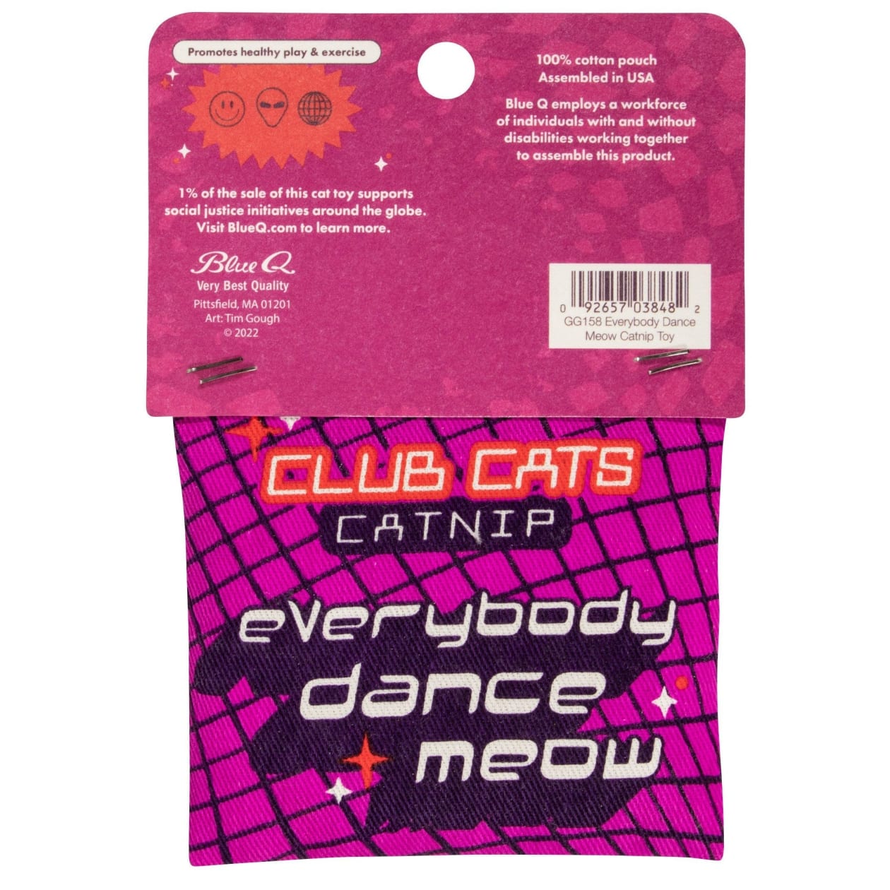 Everybody Dance Meow Club Cats Catnip Toy | Premium Organic Catnip in Illustrated Cotton Pouch | BlueQ at GetBullish