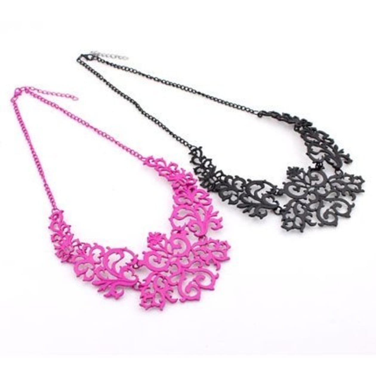 True Baroque Necklace in Gold, Magenta, or Black