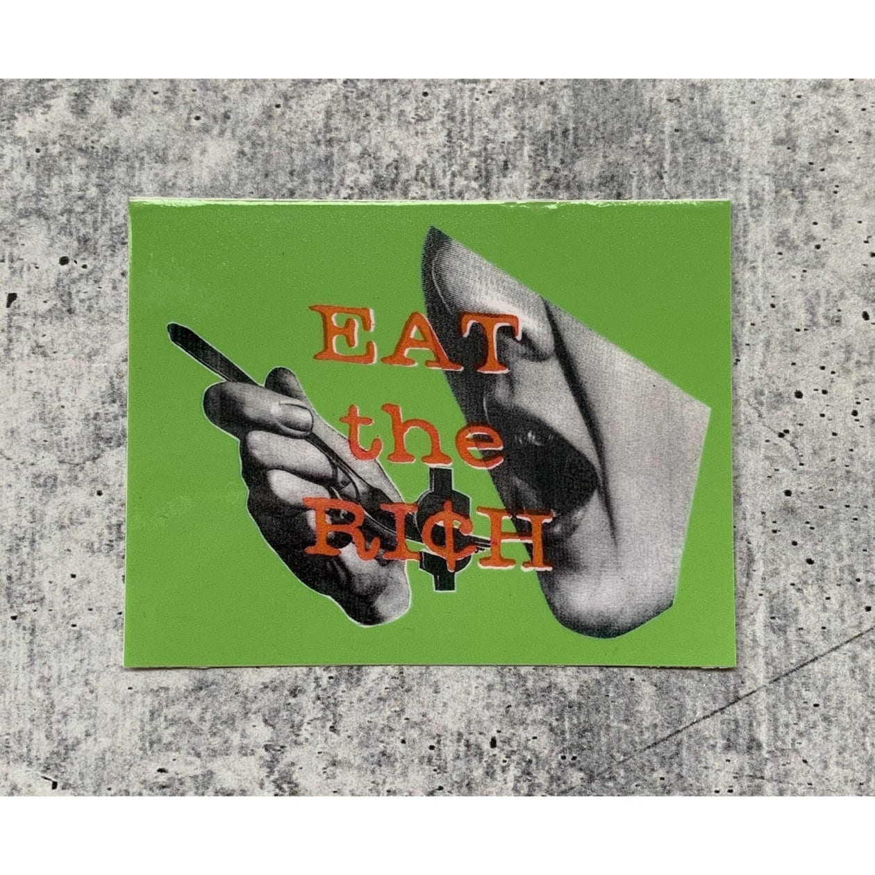 Eat The Ri¢h Vinyl Sticker in Three Colors