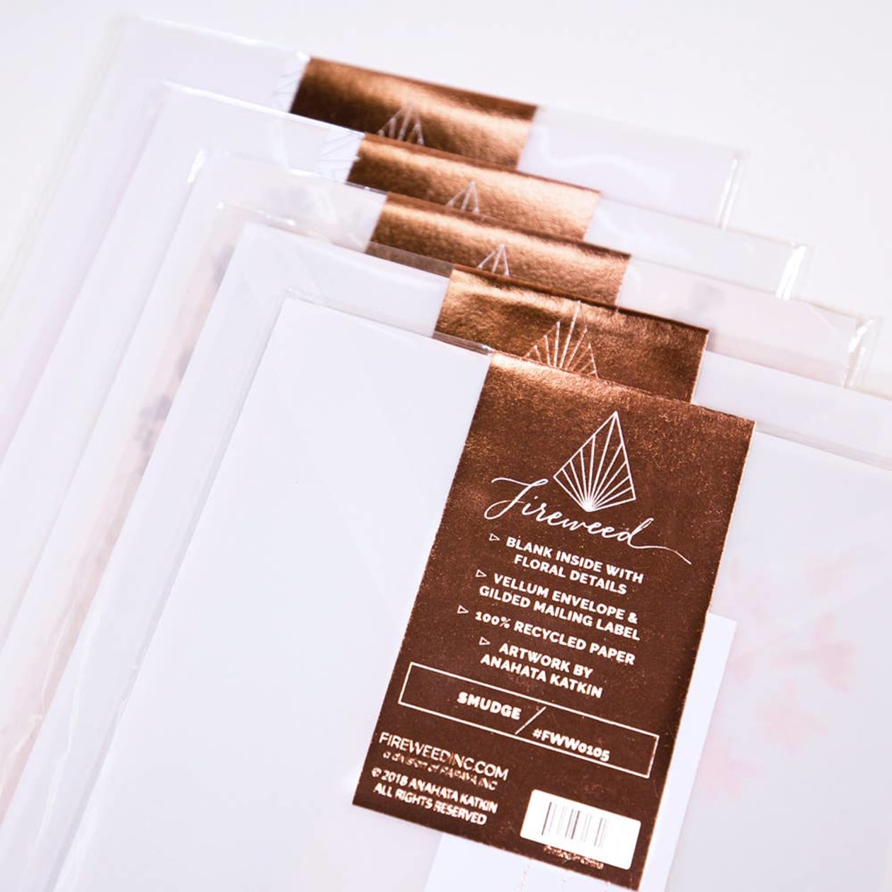 Hot Damn Script Greeting Card | Fine Rose Gold Details | Translucent Parchment Envelope