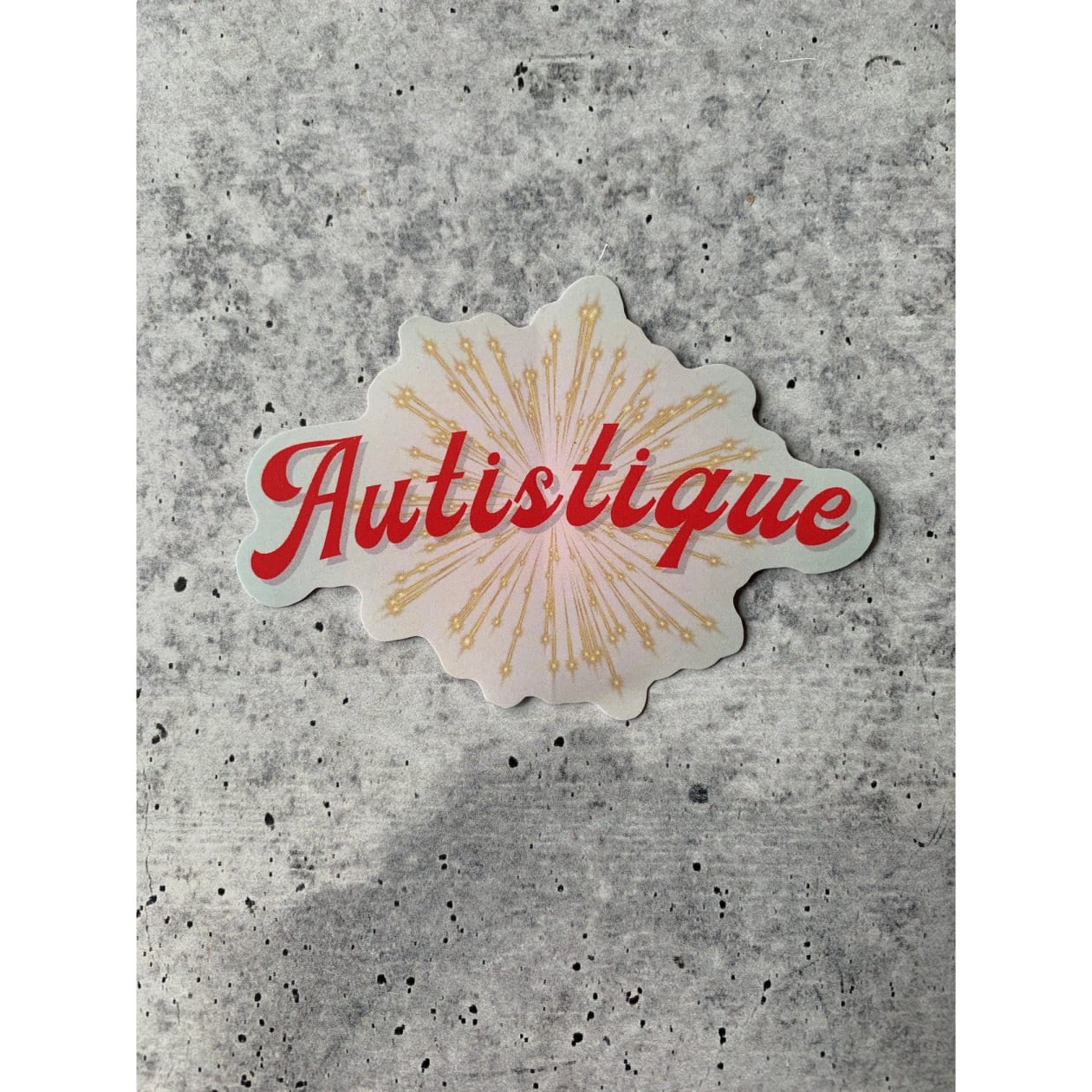 Autistique Vinyl Die Cut Sticker | Weatherproof Decal