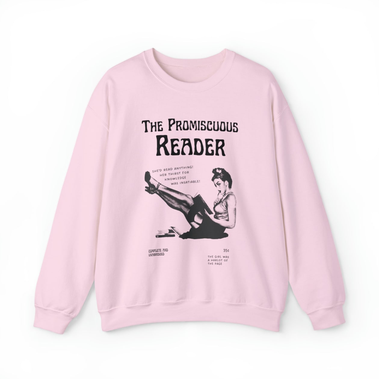 The Promiscuous Reader Unisex Heavy Blend™ Crewneck Sweatshirt Sizes SM-5XL | Plus Size Available