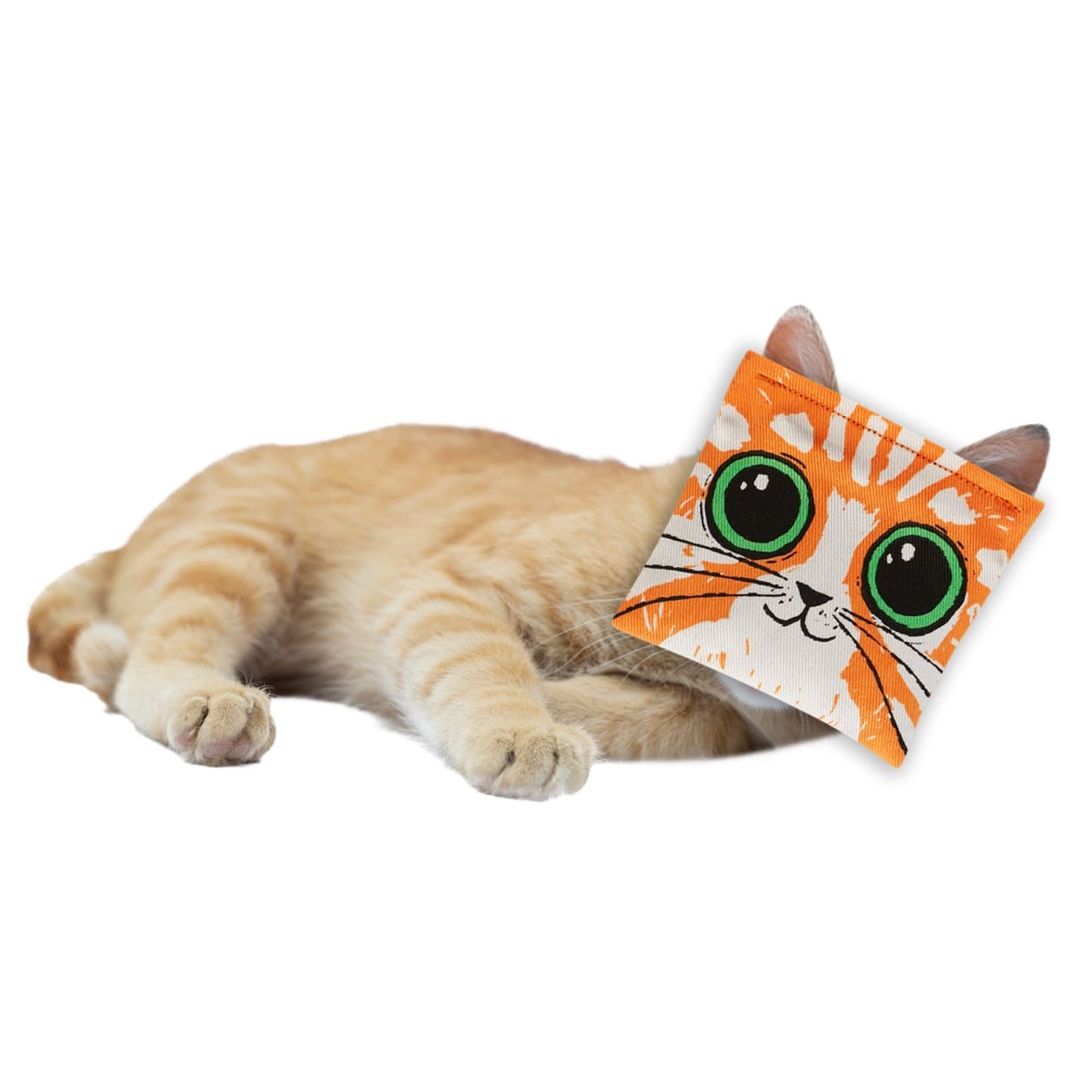 Kitty's First Bong Rip Catnip Cat Toy | Premium Organic Catnip in Illustrated Cotton Pouch | BlueQ at GetBullish