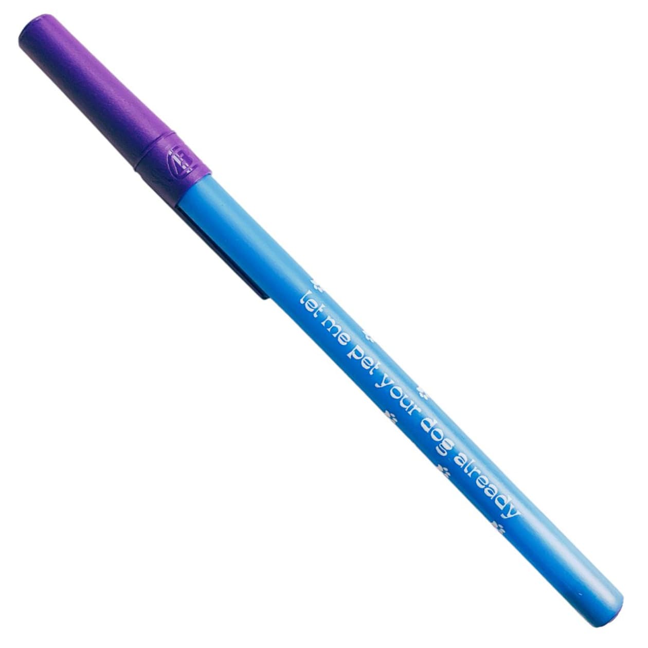 Let Me Pet Your Dog Already Ballpoint Pen in Blue | Gen Z Aesthetic Blue Ink