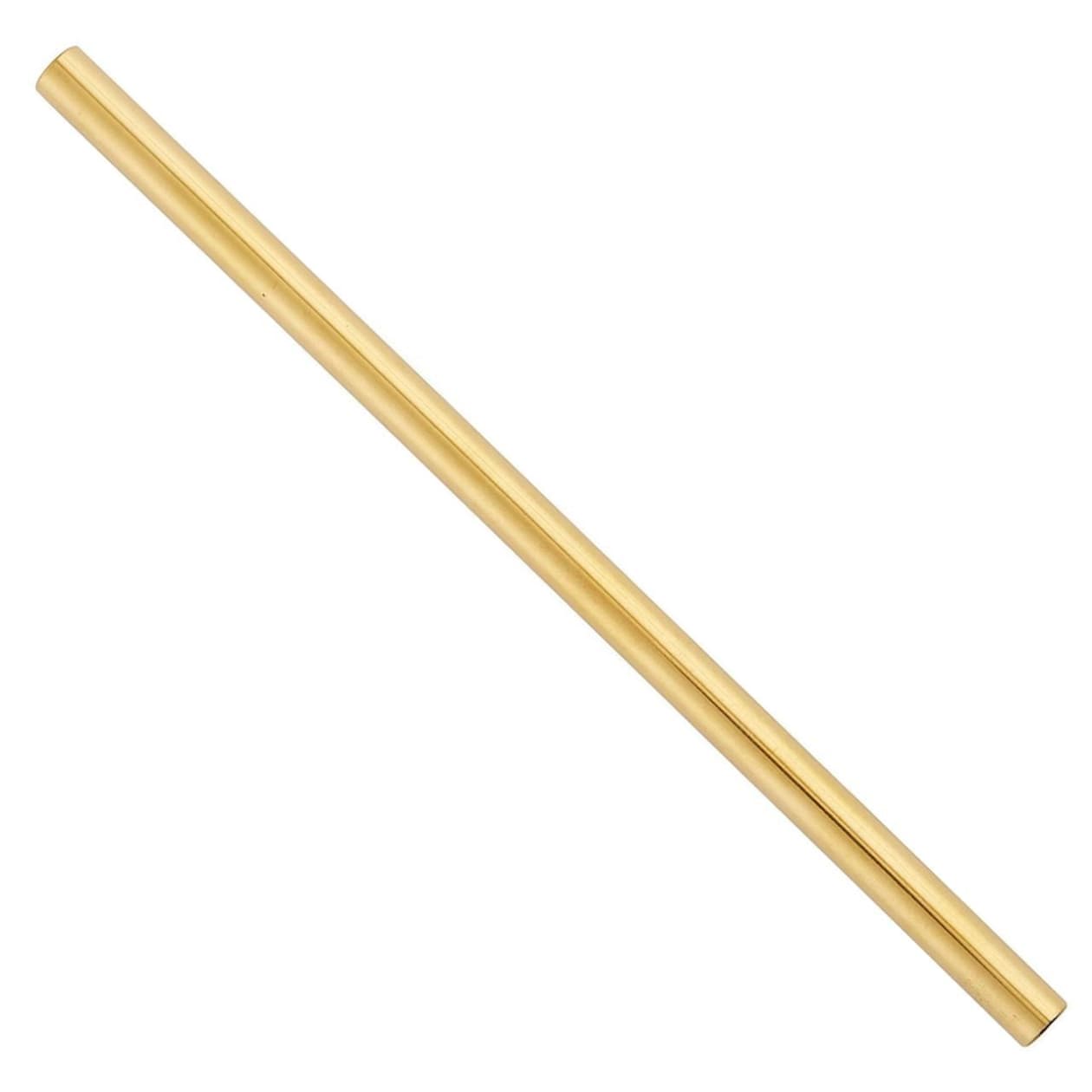 5" Mini Stainless Steel Cocktail Straws in Gold | Set of 4