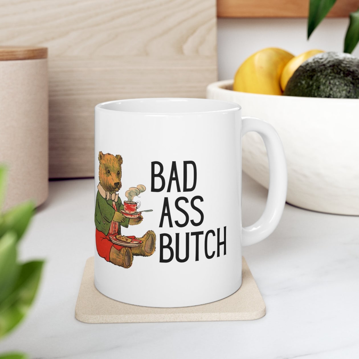 Bad Ass Butch Ceramic Mug 11oz - Size: 11oz