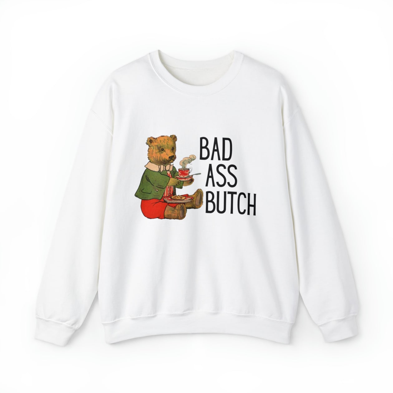 Bad Ass Butch Unisex Heavy Blend™ Crewneck Sweatshirt Sizes SM-5XL | Plus Size Available