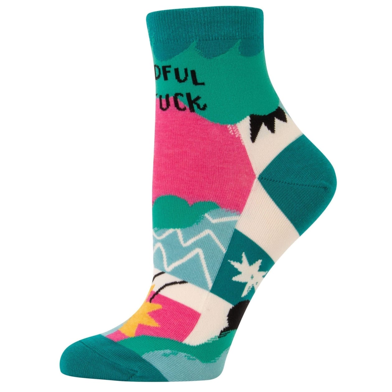 Mindful As Fuck Women's Ankle Socks | BlueQ at GetBullish