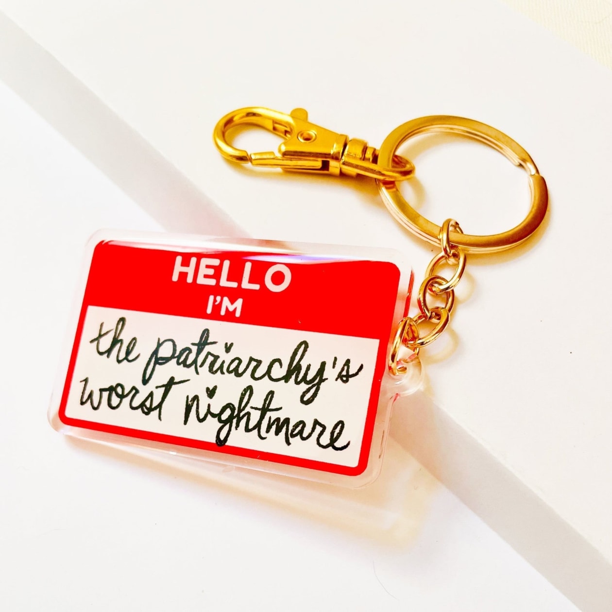 The Patriarchy's Worst Nightmare Feminist Acrylic Keychain