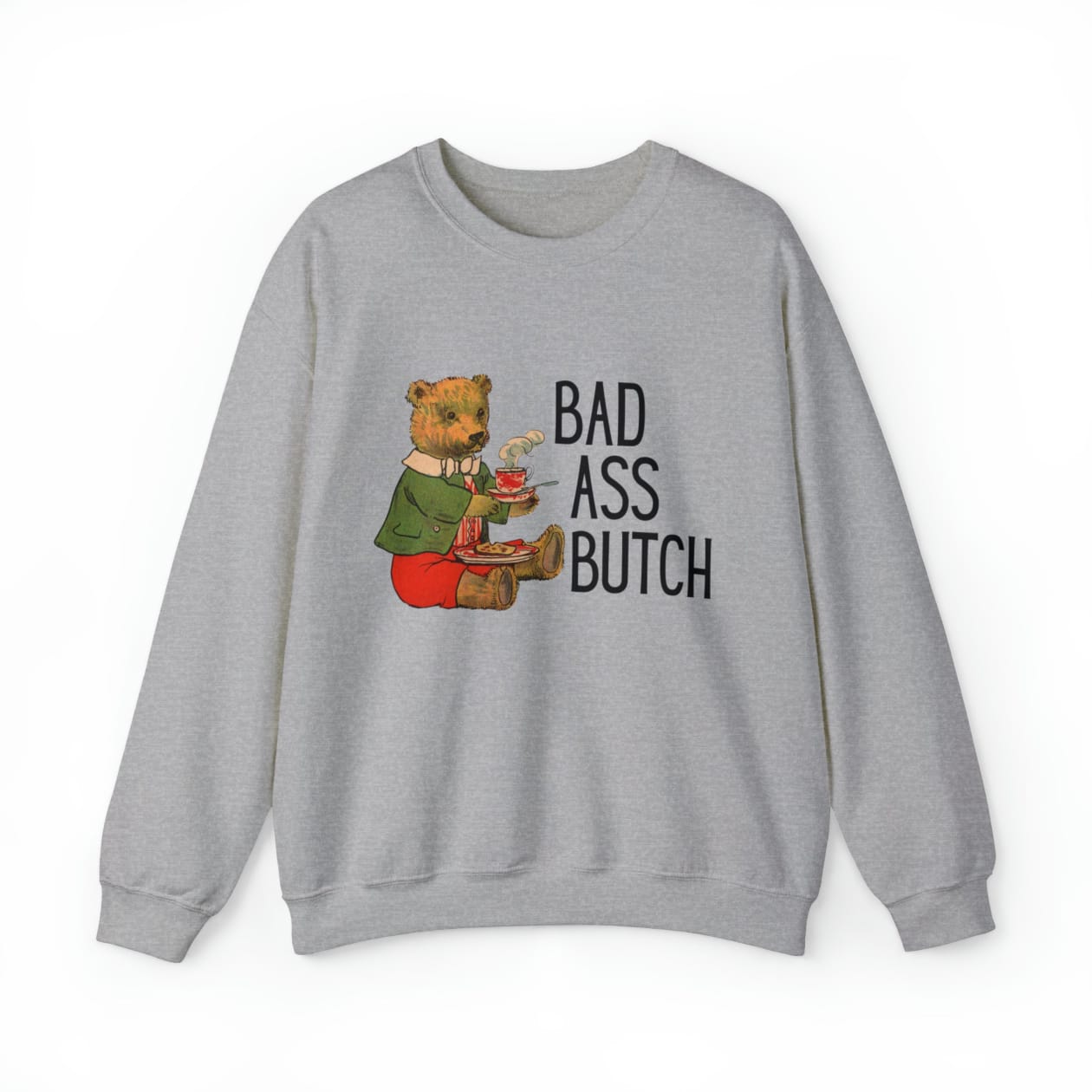 Bad Ass Butch Unisex Heavy Blend™ Crewneck Sweatshirt Sizes SM-5XL | Plus Size Available