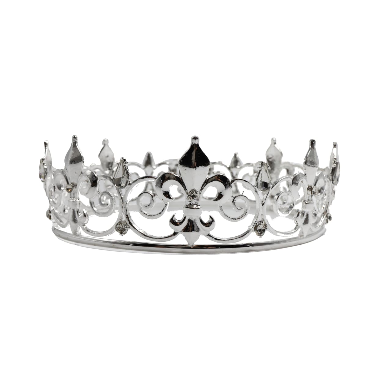 Royalty is Earned Unisex Circular Crown in Gold or Silver | Royalty Crown or Photo Prop Hair Accessory - Color: Silver