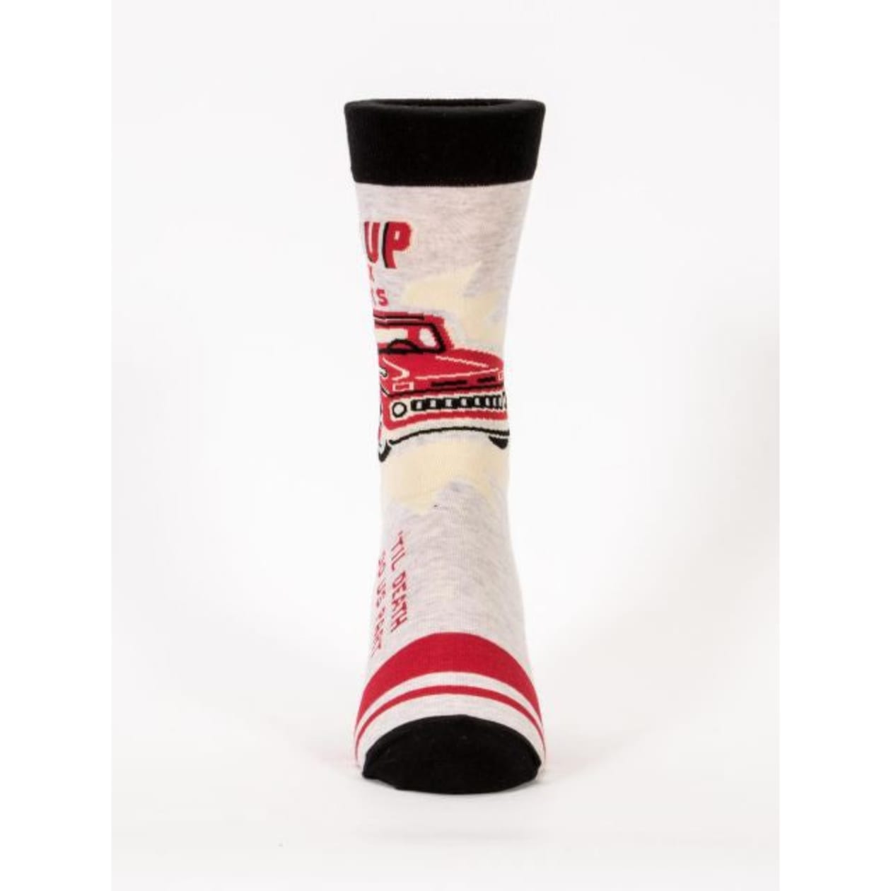 Pick Up Truck 'Til Death Do Us Part Funny Men's Crew Socks | BlueQ at GetBullish