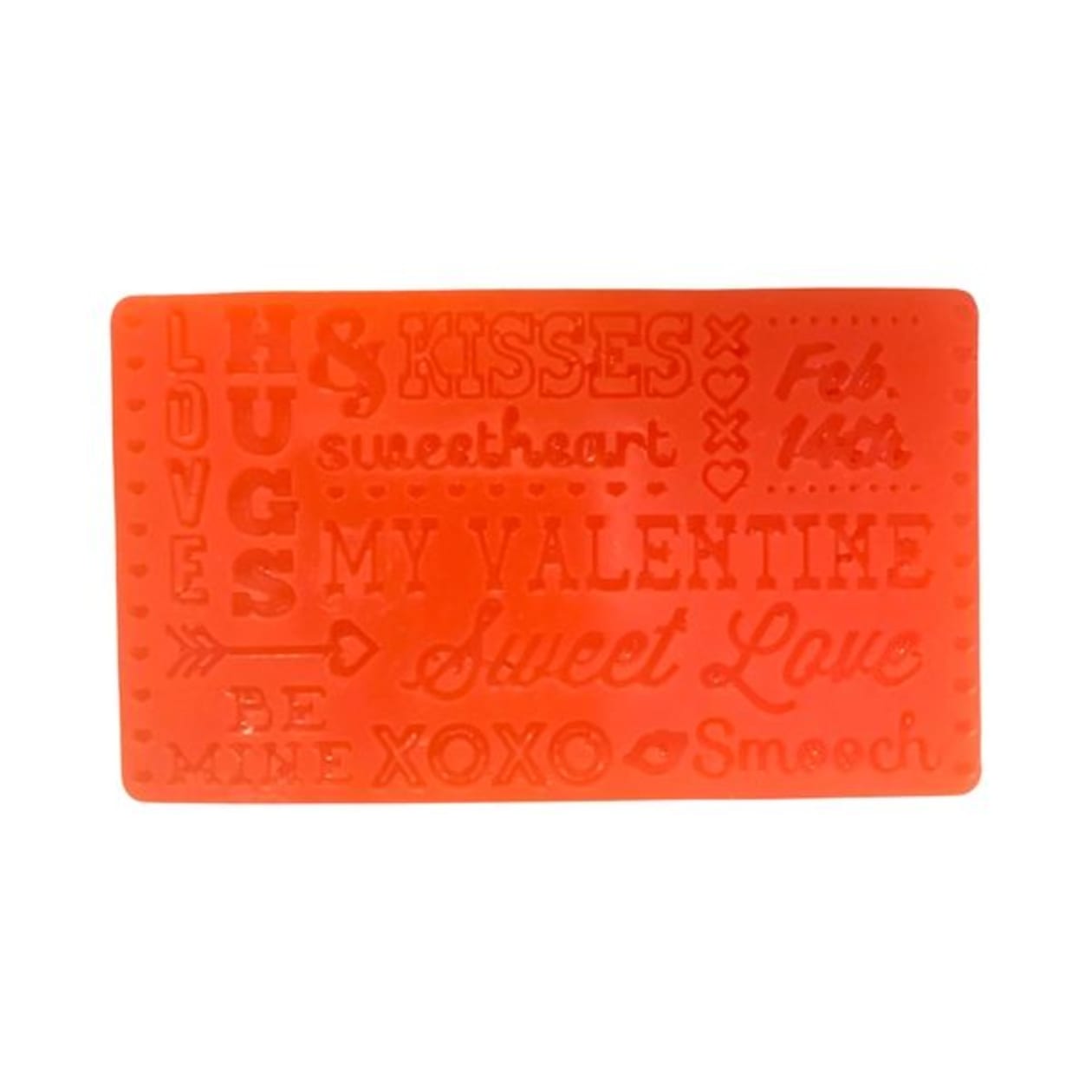 Valentine Sayings Red Bar of Soap | Strawberry Scent | Valentine Gifts