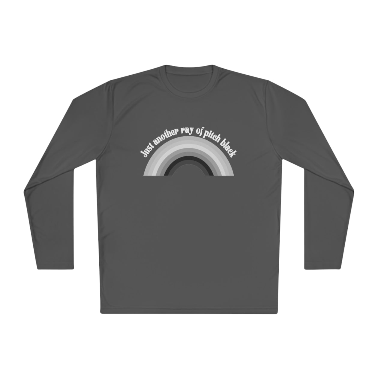 Just Another Ray of Pitch Black Unisex Lightweight Long Sleeve Tee (Sizes through 4X)