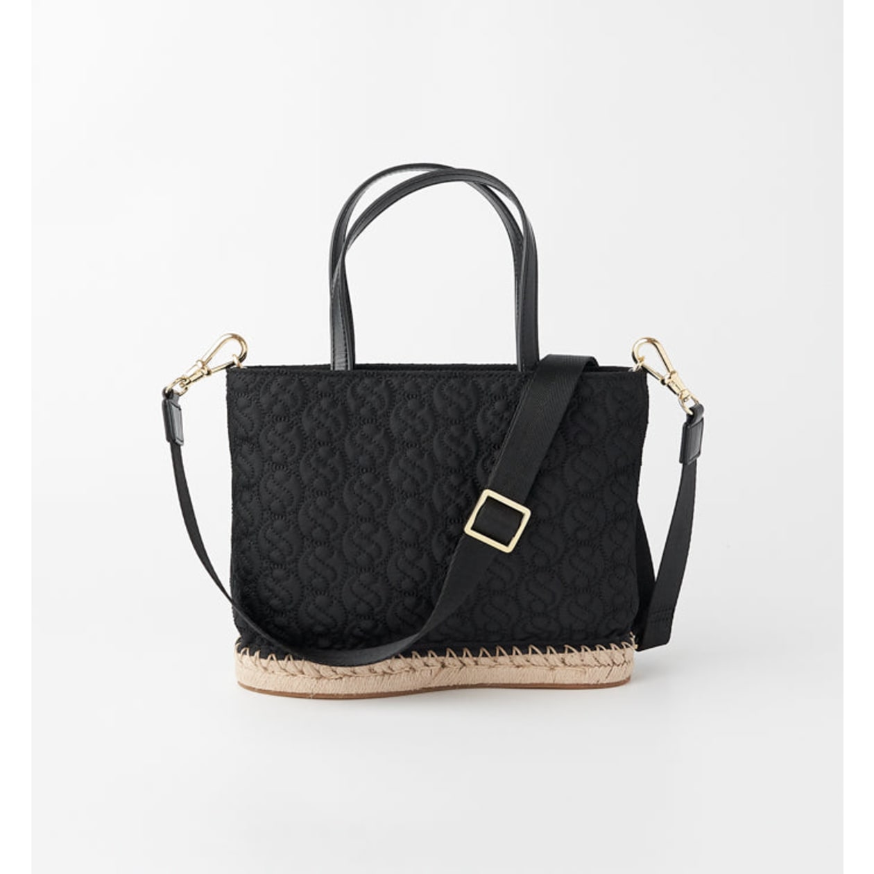 The Rosa Quilted Puff Mini Tote - Black Onyx