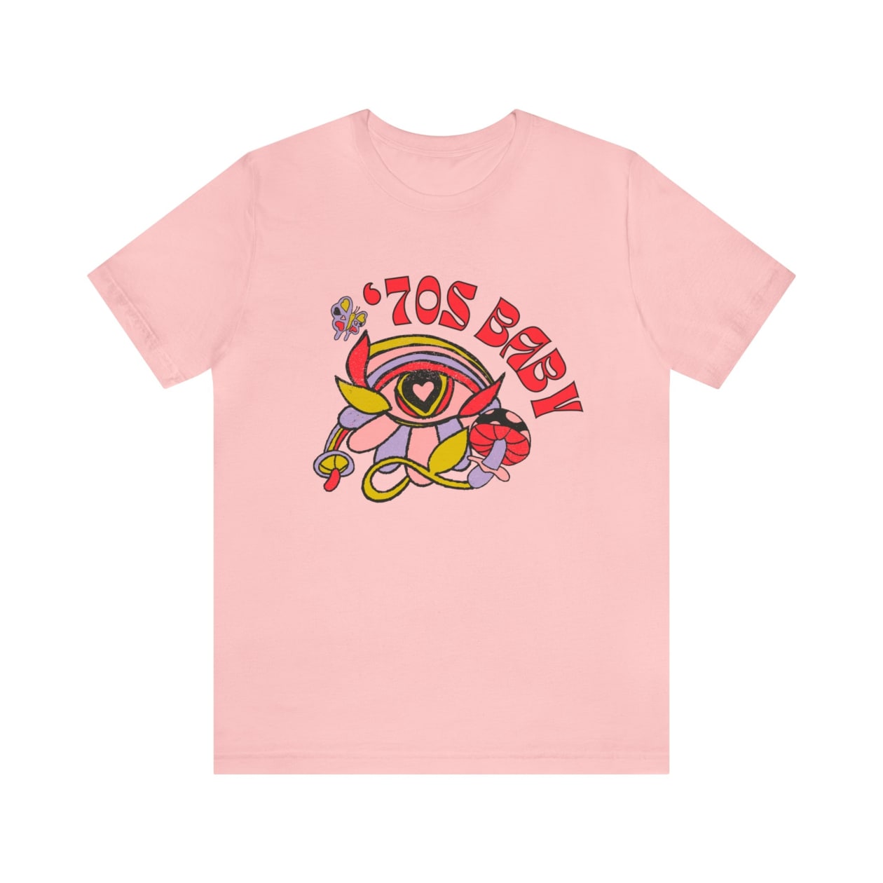 70's Baby Retro Jersey Short Sleeve Tee [Multiple Color Options]