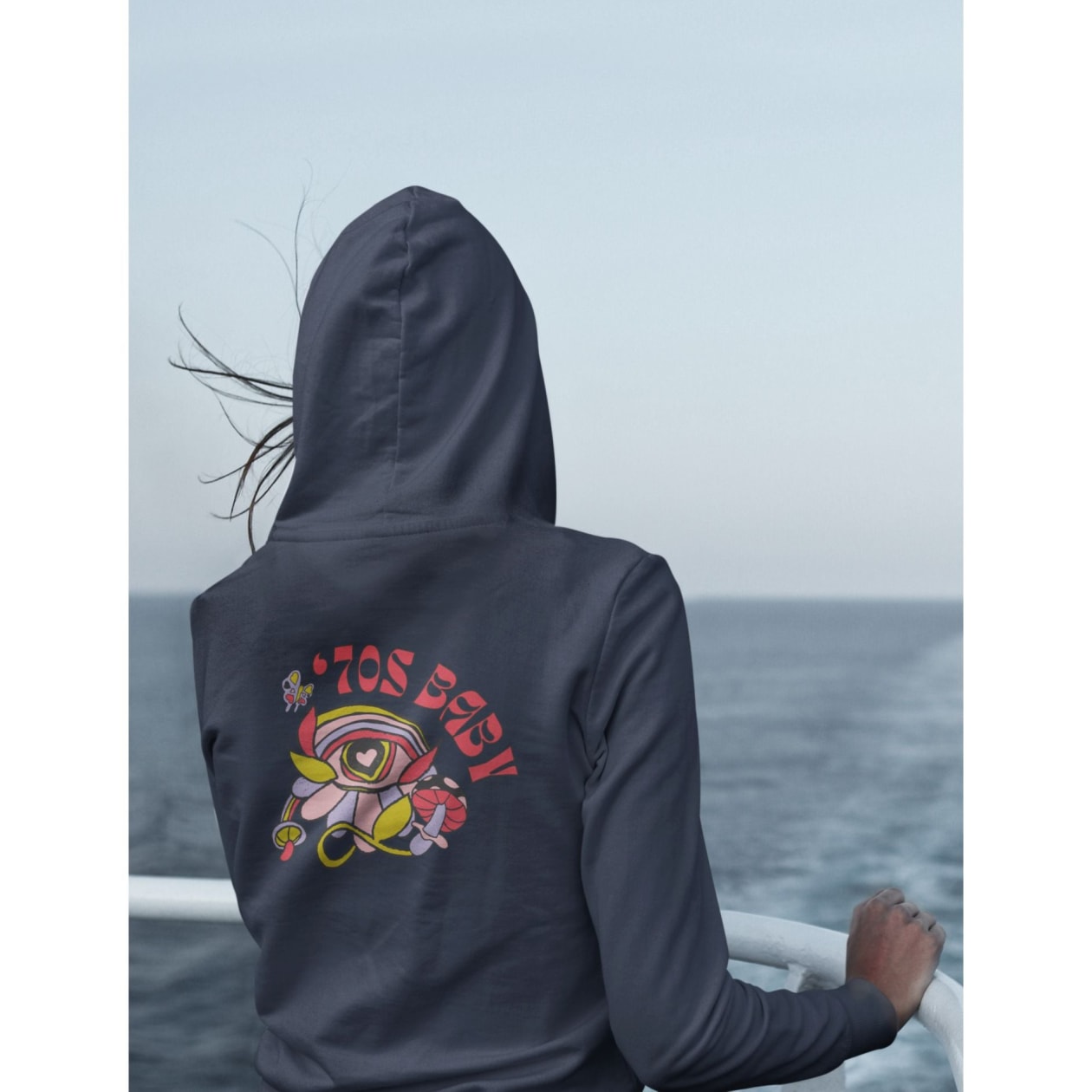 70's Baby Retro Unisex Heavy Blend™ Hooded Sweatshirt Sizes S-5XL