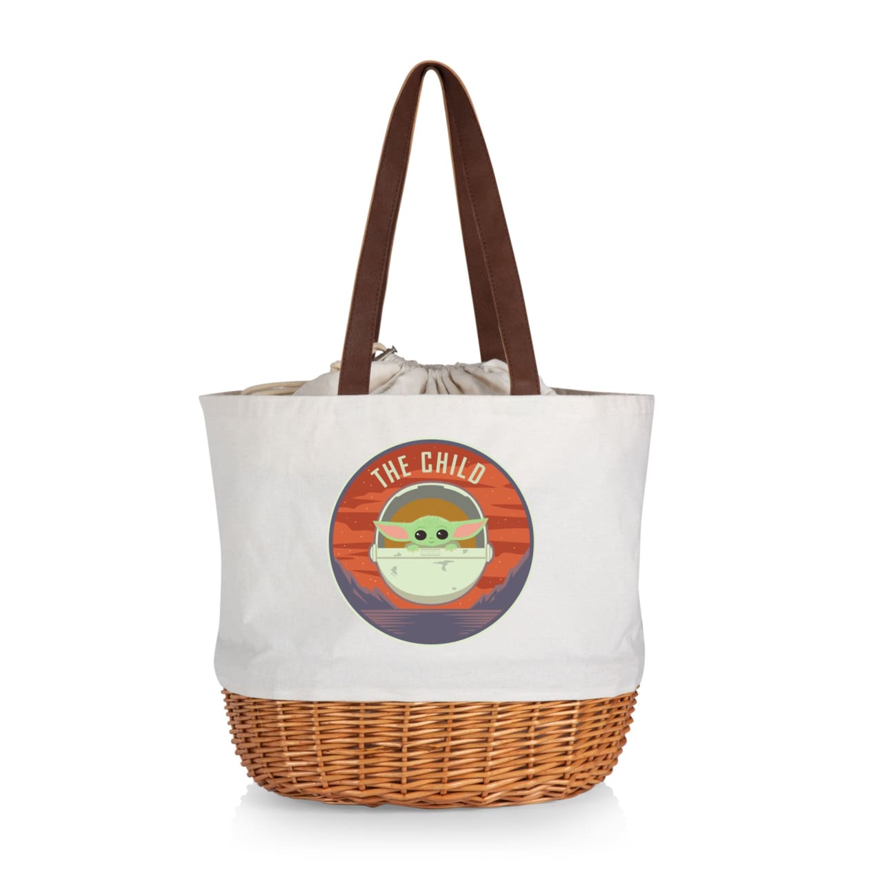 Star Wars - Coronado Canvas and Willow Basket Tote - Color: Beige