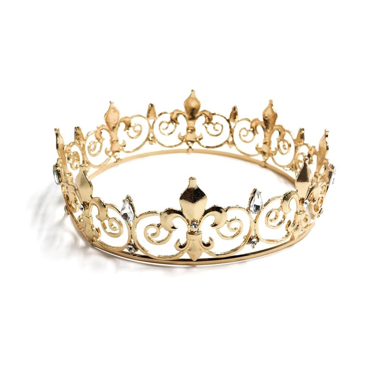 Royalty is Earned Unisex Circular Crown in Gold or Silver | Royalty Crown or Photo Prop Hair Accessory