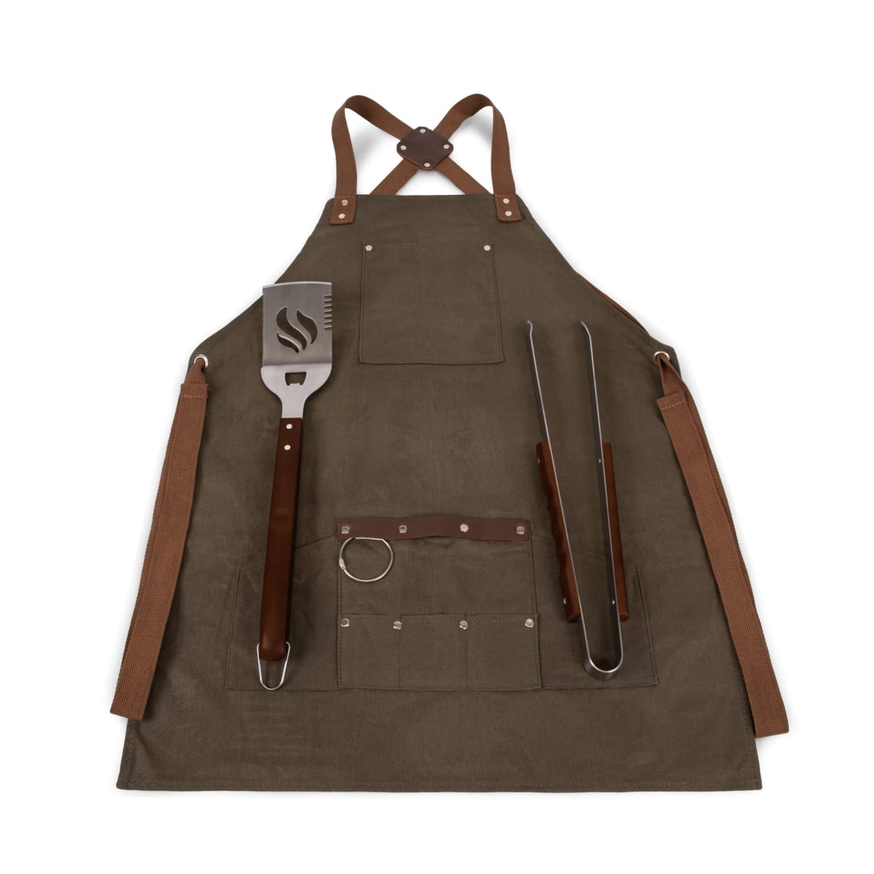 BBQ Apron with Tools & Bottle Opener