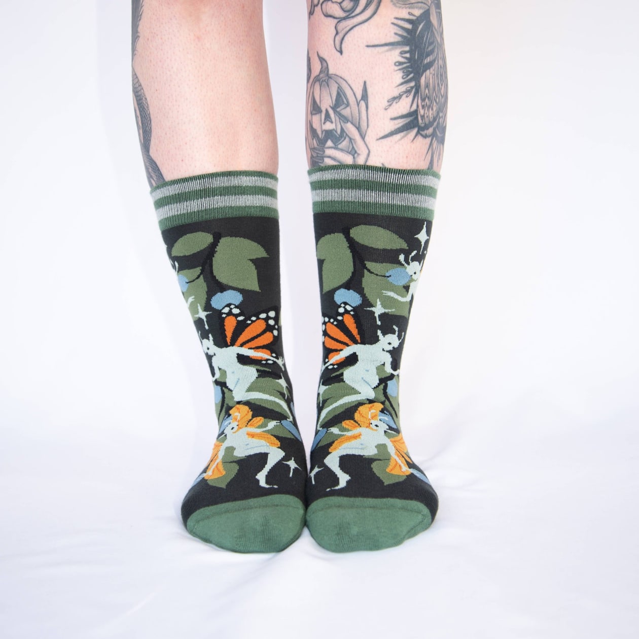 Fanciful Fairies Crew Socks | Whimsical Wings Faeries