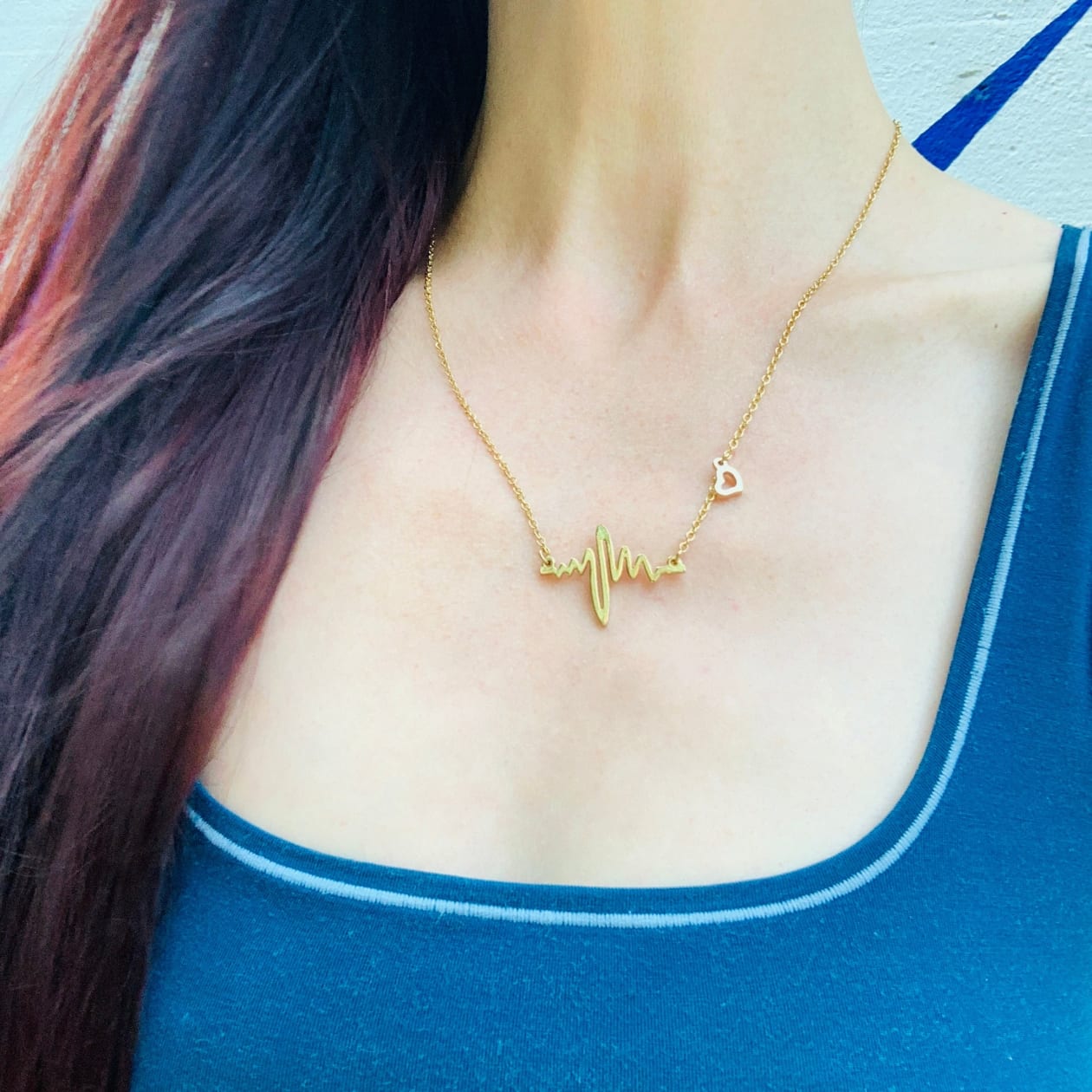 Every Heartbeat Necklace in Gold