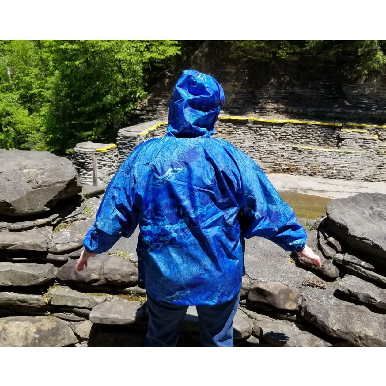 Brella 2015 Blue Unisex Rain Jacket for Youth + Petite