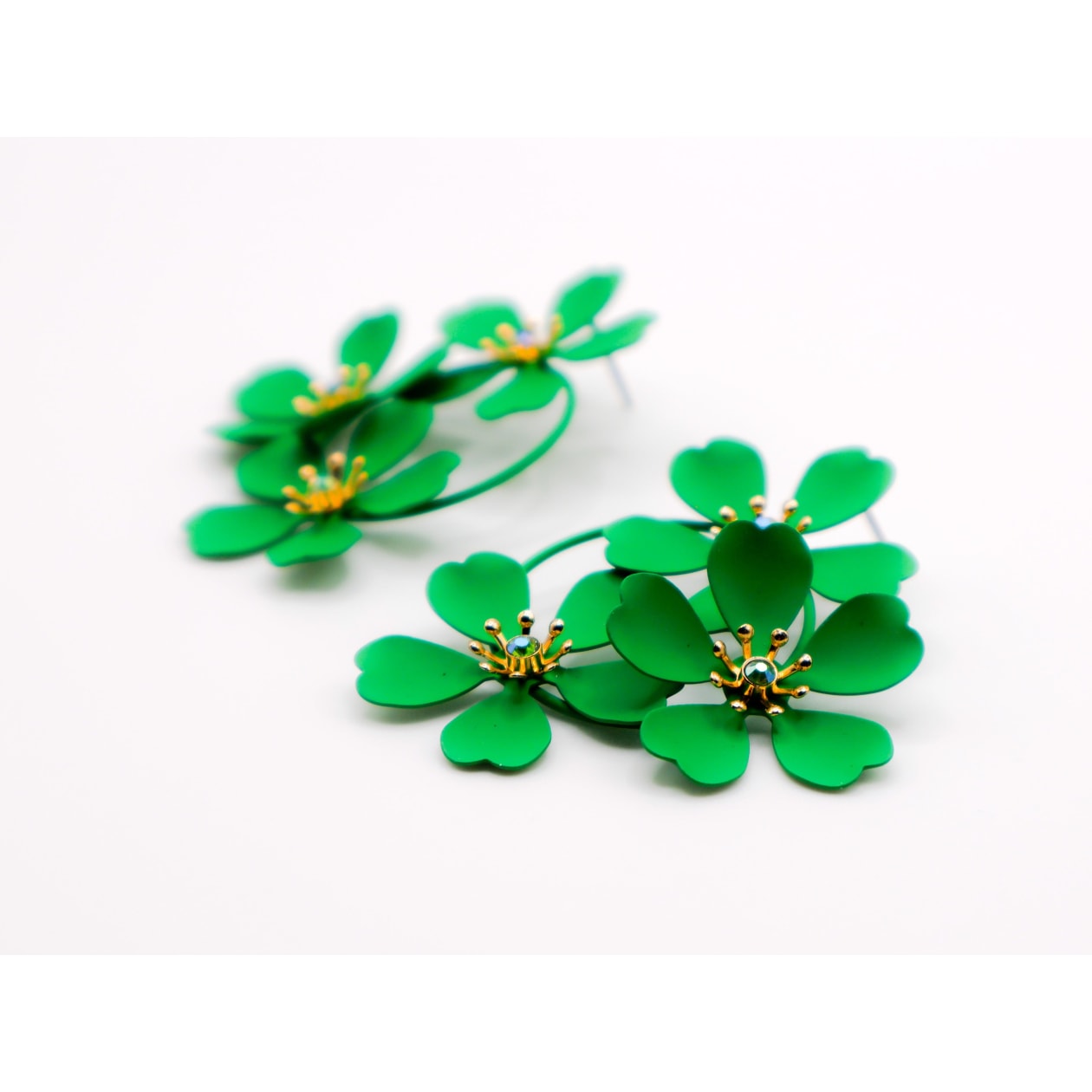 Green Blooms Earrings