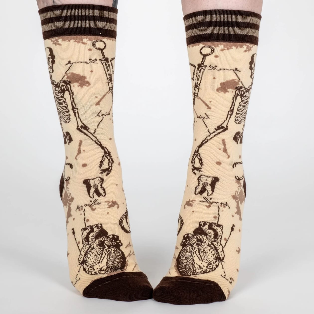 Antique Medical Crew Socks | Vintage Medical Tools Theme Design