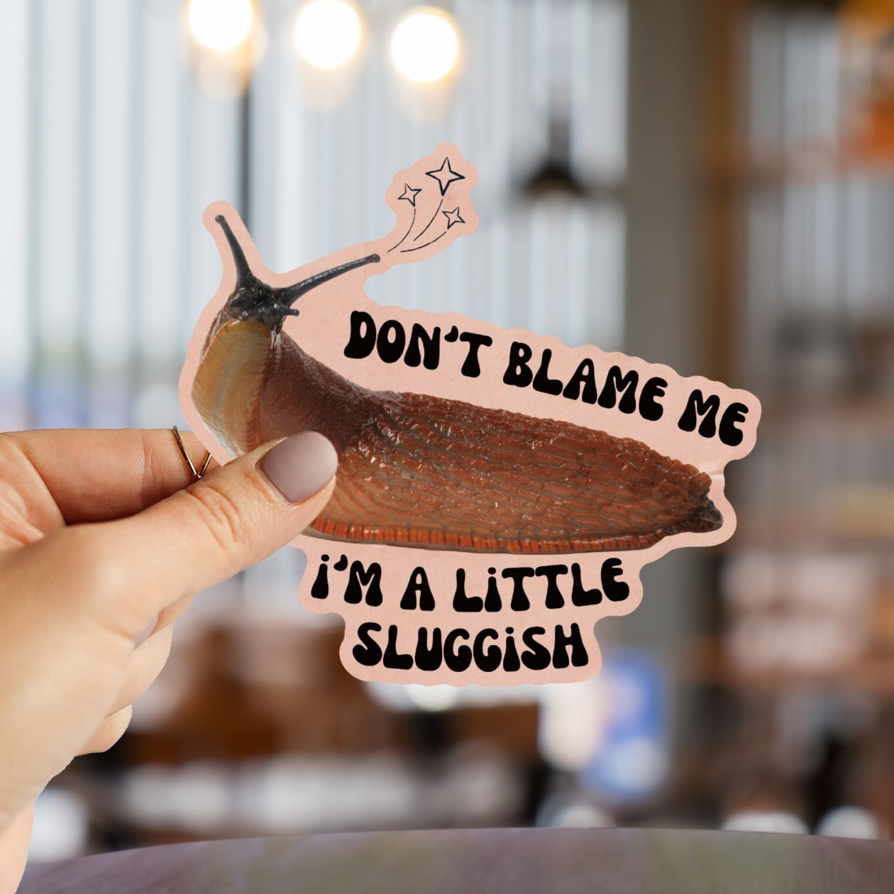 Don't Blame Me I'm a Little Sluggish Sticker | Vinyl Die Cut Decal