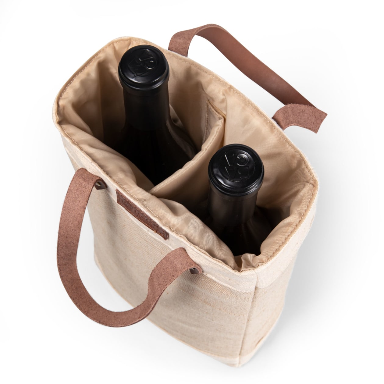 Pinot Jute 2 Bottle Insulated Wine Bag