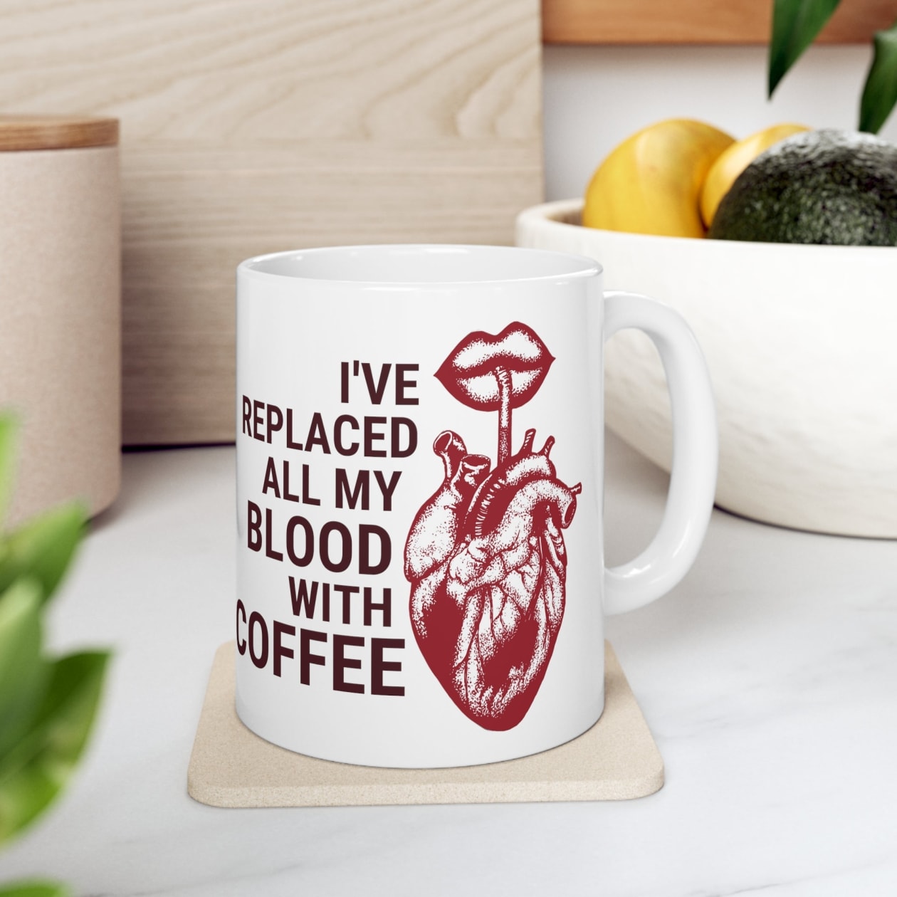 I've Replaced All My Blood With Coffee Ceramic Mug 11oz