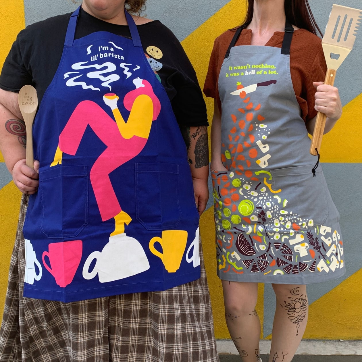 It Wasn't Nothing, It Was A Hell Of A Lot Funny Cooking and BBQ Apron Unisex 2 Pockets Adjustable Strap 100% Cotton | BlueQ at GetBullish