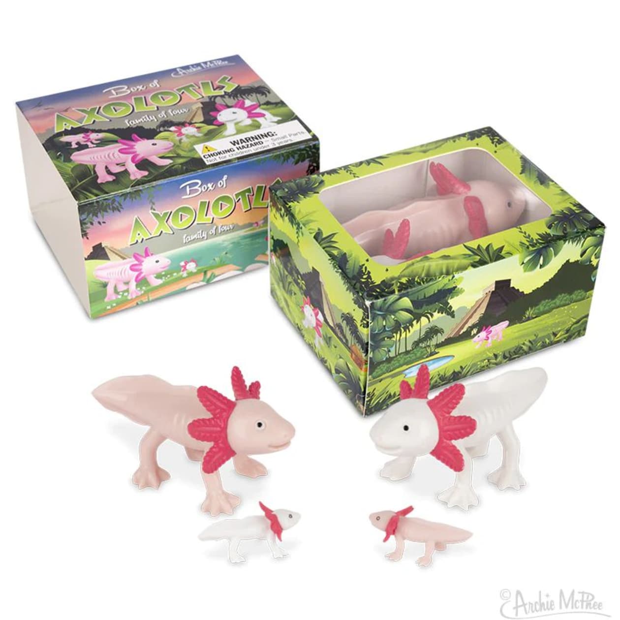 Box of Axolotls - Family of 4