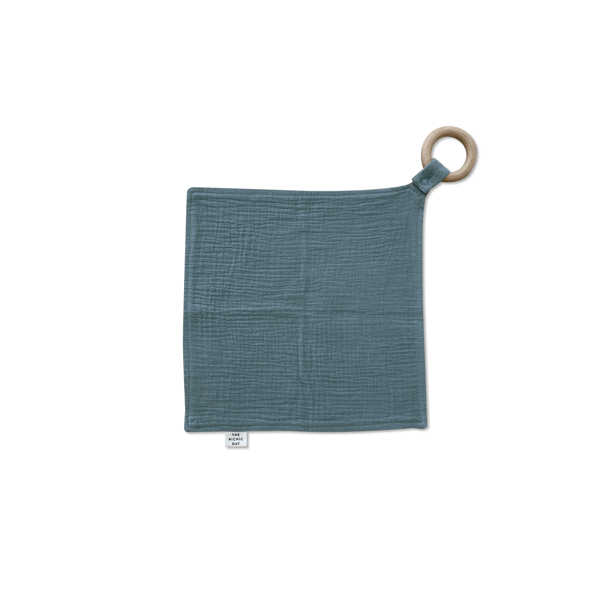 Organic Cotton Burp Cloth with Teether Matcha