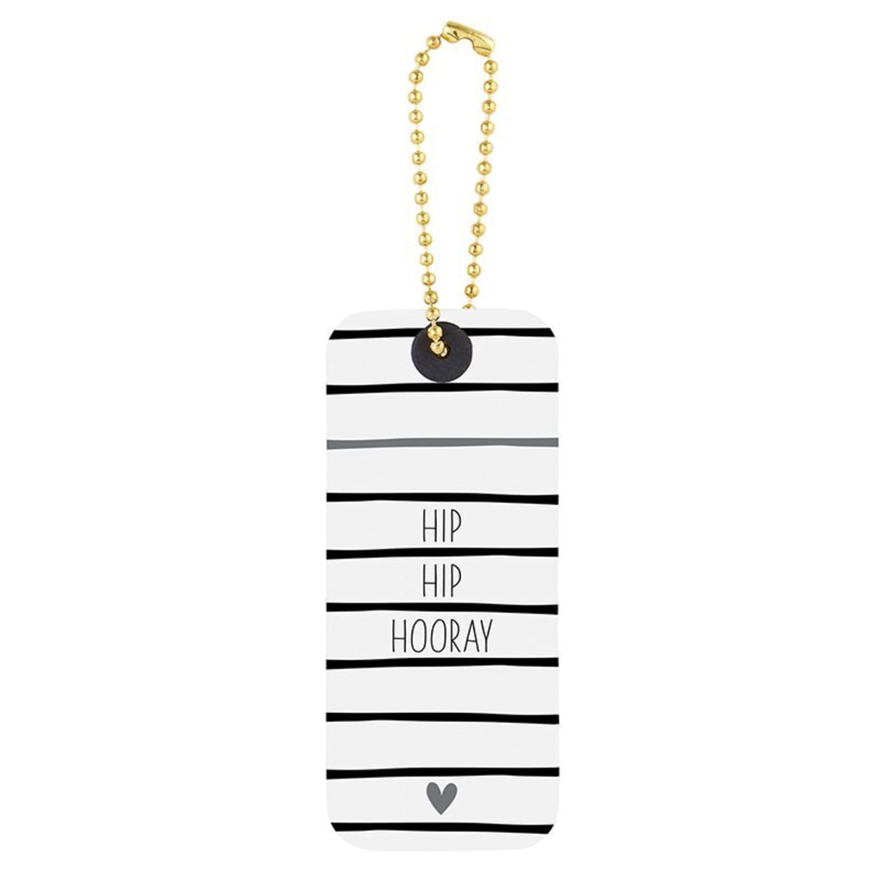 Gift Tag Book in Black and White | 24 Minimalist Tags with Gold Ball Chains