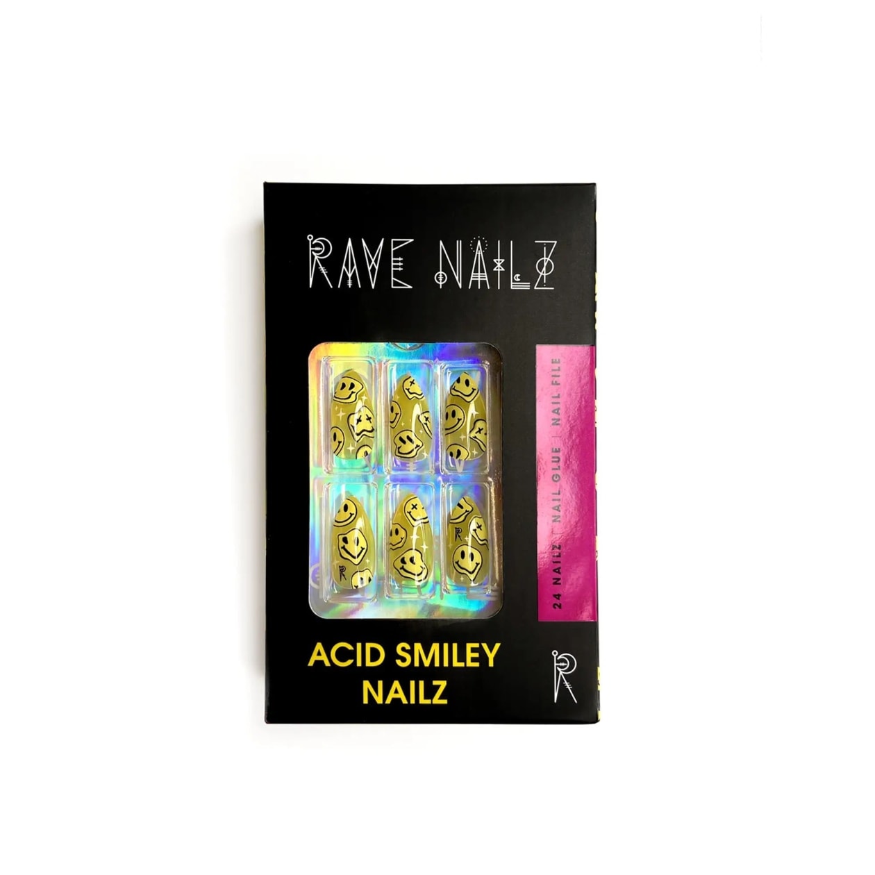 Acid Smile Nailz | Press On Nail Kit Includes 24 Nails