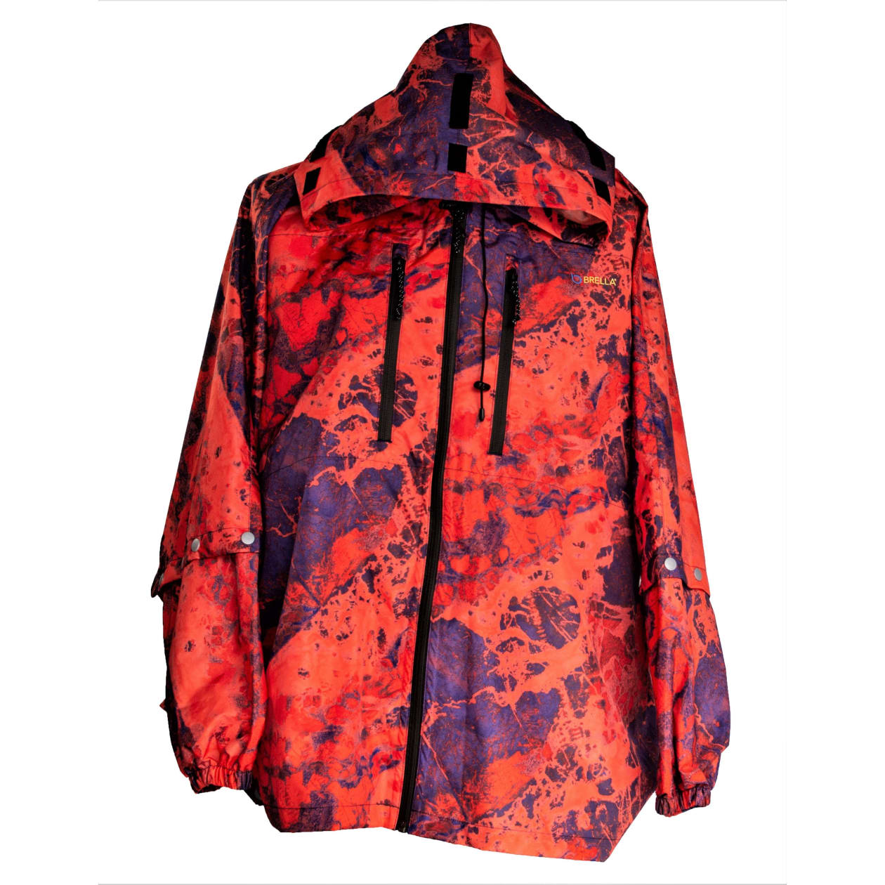 Brella 2015 Red Blue Unisex Rain Jacket