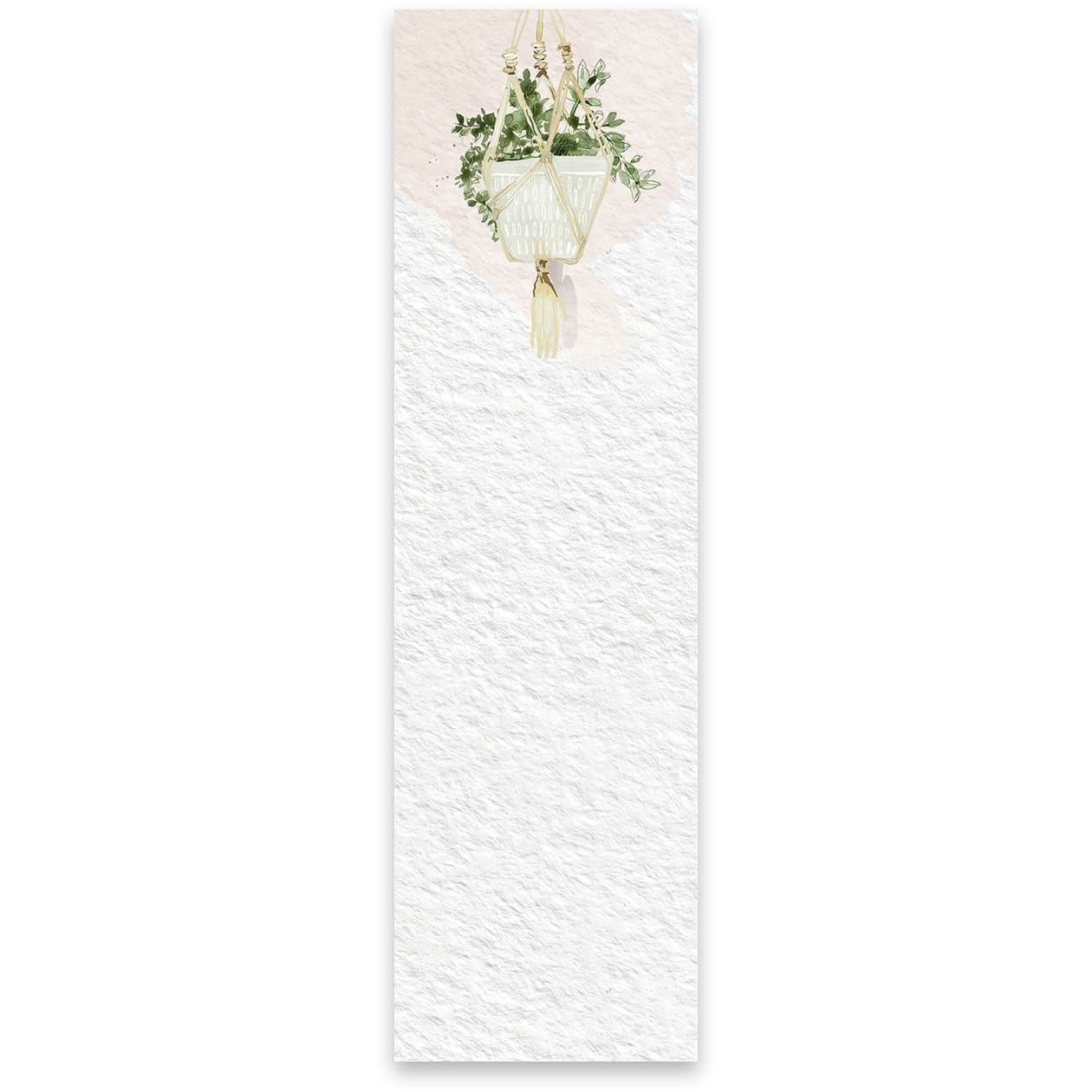 Hanging Plant List Notepad | 9.5" x 2.75" | Holds to Fridge with Strong Magnet