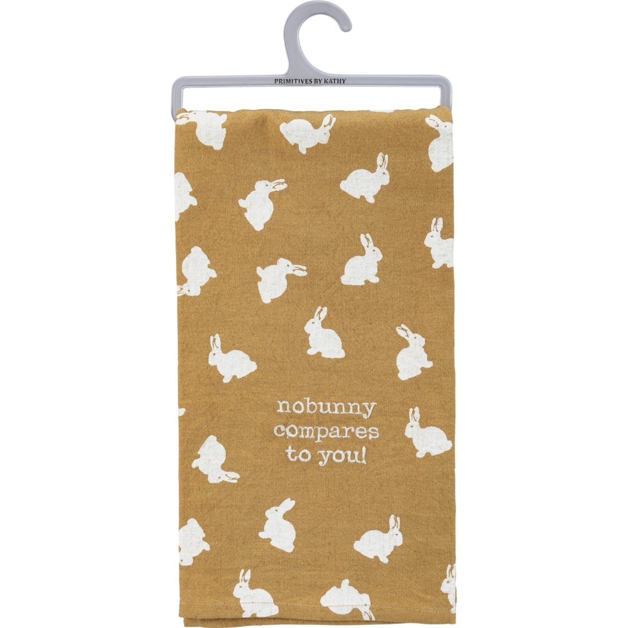 Nobunny Compares To You Dish Cloth Towel | Cotten Linen Novelty Tea Towel | Cute Kitchen Hand Towel | 20" x 26"