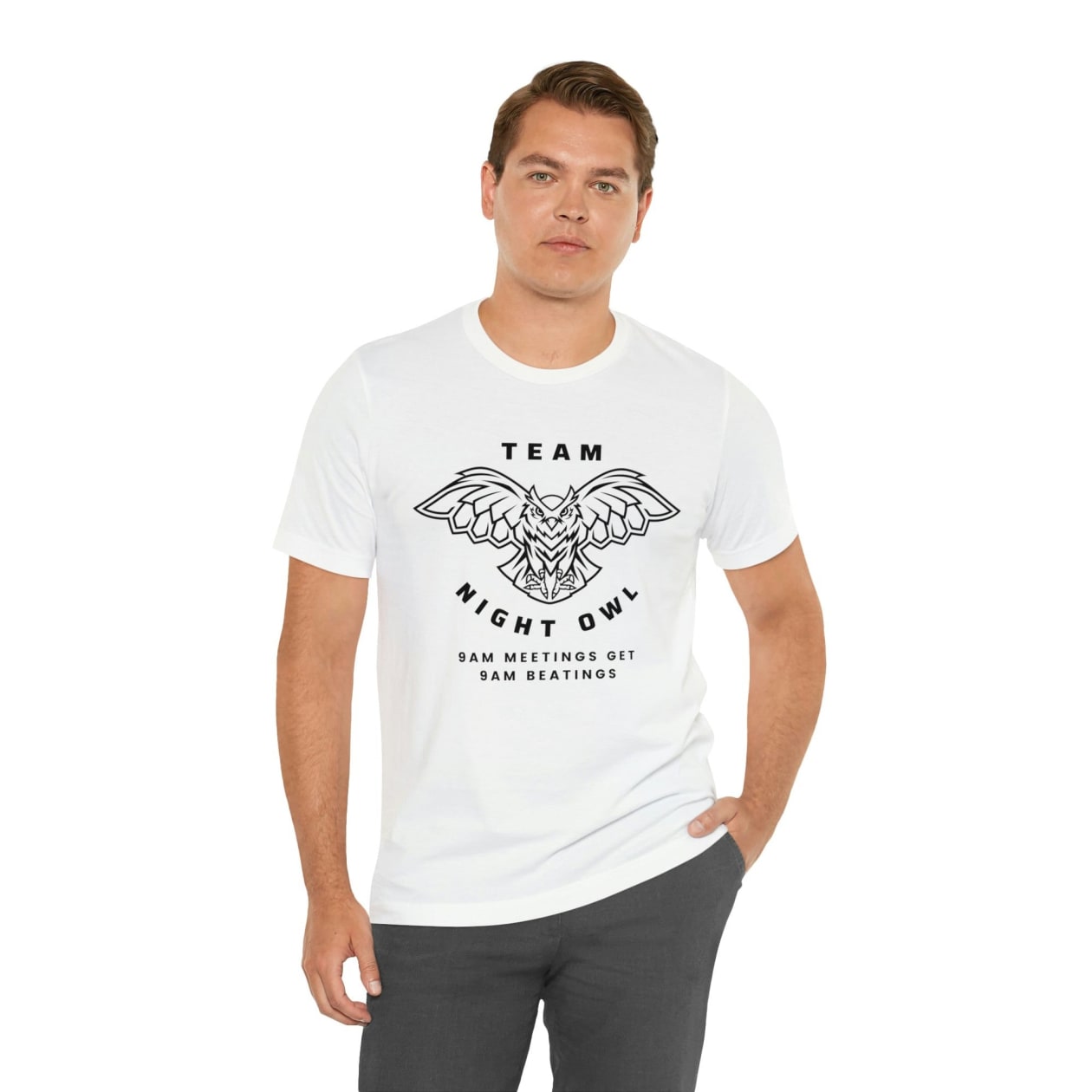 Team Night Owl Unisex Jersey Short Sleeve Tee