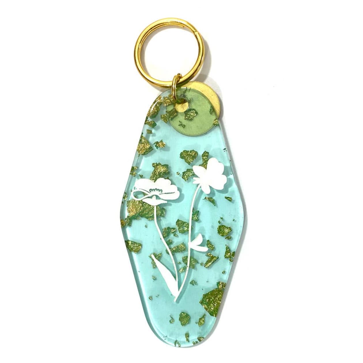 Buttercup Floral Press Key Tag