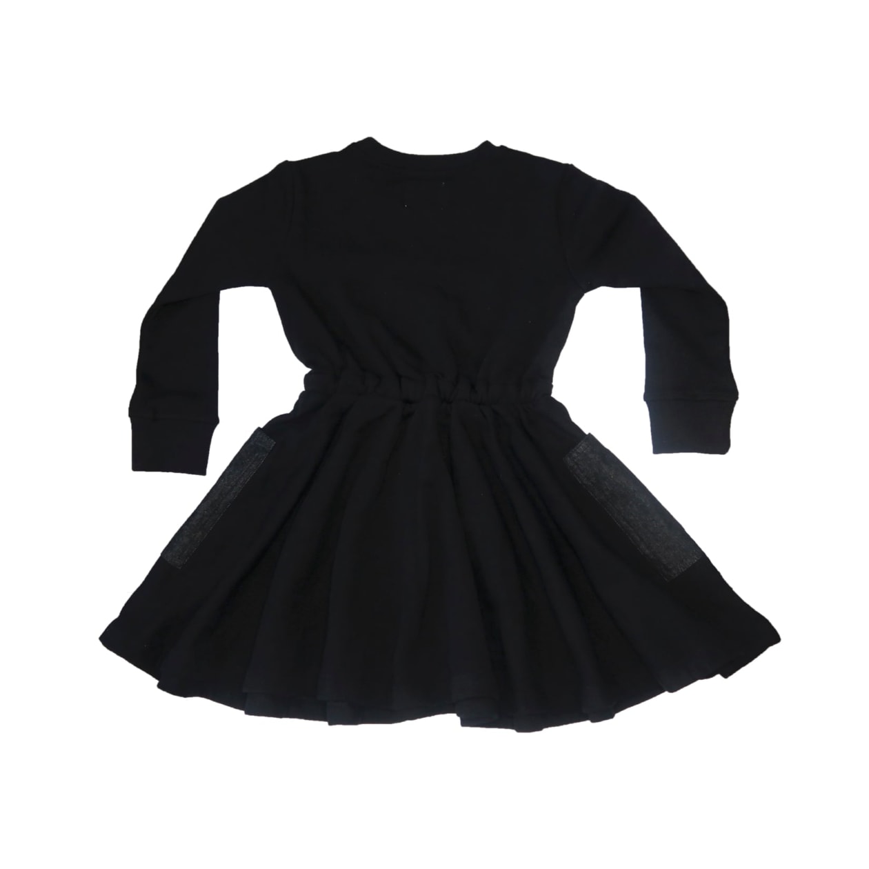 Black Dress with Denim Pockets