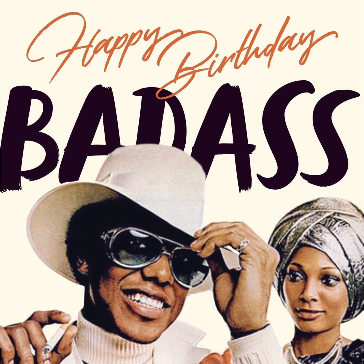 Happy Birthday Badass Greeting Card